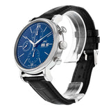 IWC Portofino Chronograph Blue Dial Black Leather Strap Watch for Men - IW391023 Authentic Buy Shop Now