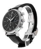IWC Portofino Chronograph Black Dial Black Leather Strap Watch for Men - IW391029 Authentic Buy Shop Now