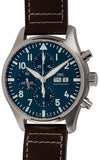 IWC Pilot’s Watch Chronograph Edition “Le Petit Prince” Blue Dial Brown Leather Strap Watch for Men - IW377714 Authentic Buy Shop Now