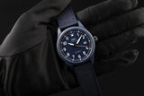 IWC Pilot’s Watch Automatic "Laureus Sport for Good" Edition Blue Dial Blue Nylon Strap Watch for Men - IW328101 Authentic Buy Shop Now