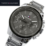 Tommy Hilfiger Iconic Quartz Black Dial Silver Steel Strap Watch for Men - 1791564 Authentic Buy Shop Now