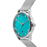 Gucci G-Timeless Turquiose Mother of Pearl Dial Silver Mesh Bracelet Watch For Women - YA1264039 Authentic Buy Shop Now