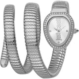 Just Cavalli Doppio Silver Dial Silver Steel Strap Watch for Women - JC1L163M0015 Authentic Buy Shop Now
