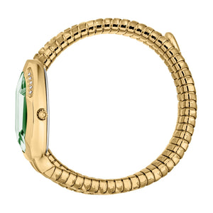 Just Cavalli Taglio Green Dial Gold Steel Strap Watch for Women - JC1L226M0035 Authentic Buy Shop Now