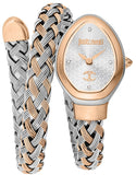 Just Cavalli Novara Silver Dial Two Tone Steel Strap Watch for Women - JC1L264M0075 Authentic Buy Shop Now