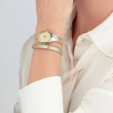 Just Cavalli Amalfi Gold Dial Two Tone Steel Strap Watch for Women - JC1L270M0055 Authentic Buy Shop Now