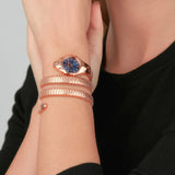 Just Cavalli Ravenna Blue Dial Rose Gold Steel Strap Watch for Women - JC1L271M0045 Authentic Buy Shop Now
