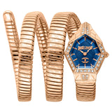 Just Cavalli Mesmerizing Blue Dial Rose Gold Steel Strap Watch for Women - JC1L304M0045 Authentic Buy Shop Now