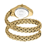 Just Cavalli Twined Green Dial Gold Steel Strap Watch for Women - JC1L305M0035 Authentic Buy Shop Now