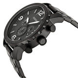 Fossil Nate Chronograph Black Dial Black Steel Strap Watch for Men - JR1401 Authentic Buy Shop Now