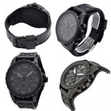 Fossil Nate Chronograph Black Dial Black Leather Strap Watch for Men - JR1510 Authentic Buy Shop Now