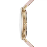 Michael Kors Jaryn Quartz Gold Dial Pink Leather Strap Watch For Women - MK2471 Authentic Buy Shop Now