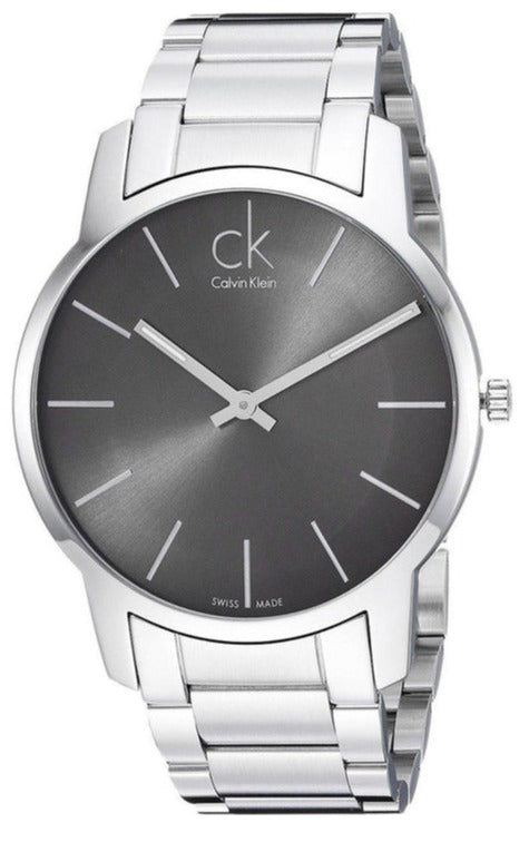 Calvin Klein City Black Dial Silver Steel Strap Watch for Men - K2G21161 Authentic Buy Shop Now