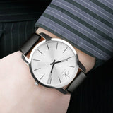 Calvin Klein City White Dial Black Leather Strap Watch For Men - K2G211C6 Authentic Buy Shop Now