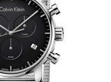 Calvin Klein City Chronograph Black Dial Silver Mesh Bracelet Watch for Men - K2G27121 Authentic Buy Shop Now