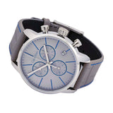 Calvin Klein City Chronograph White Dial White Leather Strap Watch for Men - K2G271Q4 Authentic Buy Shop Now
