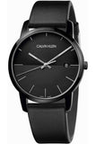 Calvin Klein City Quartz Black Dial Black Leather Strap Watch for Men - K2G2G4C1 Authentic Buy Shop Now