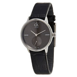 Calvin Klein Skirt Black Dial Black Leather Strap Watch for Women - K2U231C1 Authentic Buy Shop Now