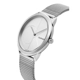 Calvin Klein Minimal Silver Dial Silver Mesh Bracelet Watch for Women - K3M2212Z Authentic Buy Shop Now
