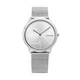 Calvin Klein Minimal Silver Dial Silver Mesh Bracelet Watch for Women - K3M2212Z Authentic Buy Shop Now
