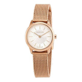 Calvin Klein Minimal White Dial Rose Gold Mesh Bracelet Watch for Women - K3M23626 Authentic Buy Shop Now
