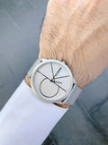 Calvin Klein Minimal White Dial Silver Mesh Bracelet Watch for Men - K3M51152 Authentic Buy Shop Now