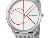 Calvin Klein Minimal White Dial Silver Mesh Bracelet Watch for Women - K3M52152 Authentic Buy Shop Now