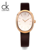 Calvin Klein Incentive White Dial Brown Leather Strap Watch for Women - K3P236G6 Authentic Buy Shop Now