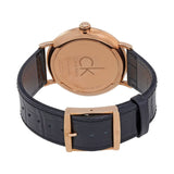 Calvin Klein City Quartz Black Dial Black Leather Strap Watch for Men - K2G2G6CZ Authentic Buy Shop Now