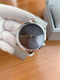 Calvin Klein Minimal Grey Dial Silver Mesh Bracelet Watch for Men - K3M211Y3 Authentic Buy Shop Now