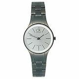 Calvin Klein Simplicity Silver Dial Grey Steel Strap Watch for Women - K4323620 Authentic Buy Shop Now