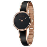 Calvin Klein Seduce Black Dial Two Tone Steel Strap Watch for Women - K4E2N611 Authentic Buy Shop Now