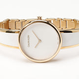 Calvin Klein Seduce White Dial Two Tone Steel Strap Watch for Women - K4E2N616 Authentic Buy Shop Now