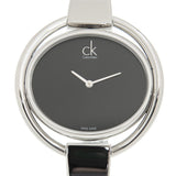 Calvin Klein Impetuous Black Dial Silver Steel Strap Watch for Women - K4F2N111 Authentic Buy Shop Now