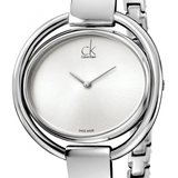 Calvin Klein Impetuous Silver Dial Silver Steel Strap Watch for Women - K4F2N116 Authentic Buy Shop Now