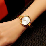 Calvin Klein Impetuous White Dial Gold Steel Strap Watch for Women - K4F2N516 Authentic Buy Shop Now