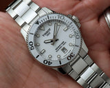 Tissot Seastar 1000 Lady White Dial Silver Steel Strap Unisex Watch - T120.210.11.011.00 Authentic Buy Shop Now