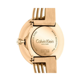 Calvin Klein Drift Silver Dial Gold Steel Strap Watch for Women - K6S2N516 Authentic Buy Shop Now