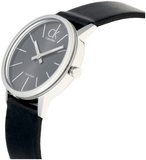 Calvin Klein Minimal Black Dial Black Leather Strap Watch for Women - K7622107 Authentic Buy Shop Now