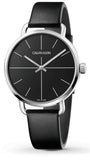 Calvin Klein Evan Black Dial Black Leather Strap Watch for Men - K7B211CZ Authentic Buy Shop Now