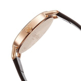 Calvin Klein Even White Dial Black Leather Strap Watch for Women - K7B236C6 Authentic Buy Shop Now