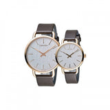 Calvin Klein Even White Dial Brown Leather Strap Watch for Women - K7B236G6 Authentic Buy Shop Now