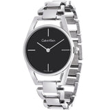 Calvin Klein Dainty Black Dial Silver Steel Strap Watch for Women - K7L23141 Authentic Buy Shop Now
