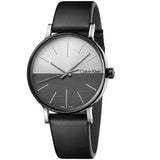Calvin Klein Boost White Black Dial Black Leather Strap Watch for Men - K7Y21CCX Authentic Buy Shop Now