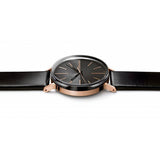 Calvin Klein Boost Black Dial Black Leather Strap Watch for Men - K7Y21TCZ Authentic Buy Shop Now