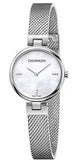 Calvin Klein Authentic Mother of Pearl Dial Silver Mesh Bracelet Watch for Women - K8G2312E Authentic Buy Shop Now