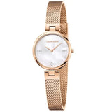 Calvin Klein Authentic Mother of Pearl Dial Rose Gold Mesh Bracelet Watch for Women - K8G2362G Authentic Buy Shop Now