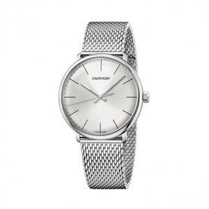 Calvin Klein City Chronograph White Dial Silver Mesh Bracelet Watch for Men - K2G2G126 Authentic Buy Shop Now