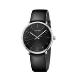 Calvin Klein High Noon Quartz Black Dial Black Leather Strap Watch for Men - K8M211C1 Authentic Buy Shop Now