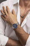 Calvin Klein High Noon Chronograph Blue Dial Silver Mesh Bracelet Watch for Men - K8M2712N Authentic Buy Shop Now